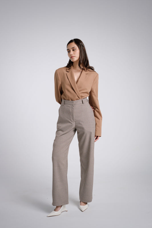 Pantalón clásico pata de gallo