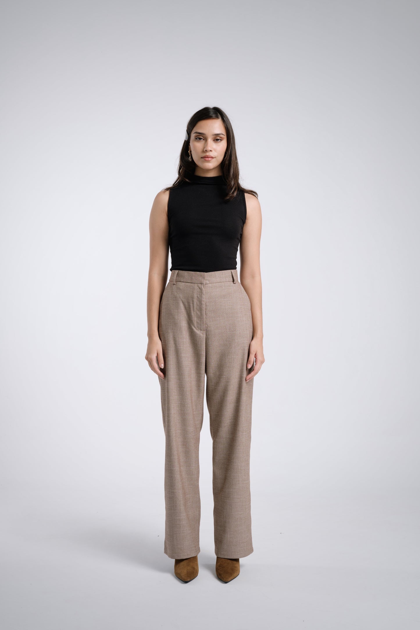 Pantalón clásico jaspeado